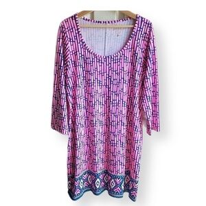 Lilly Pullitzer Slathouse Stripe Engineer Beacon T shirt dress XL